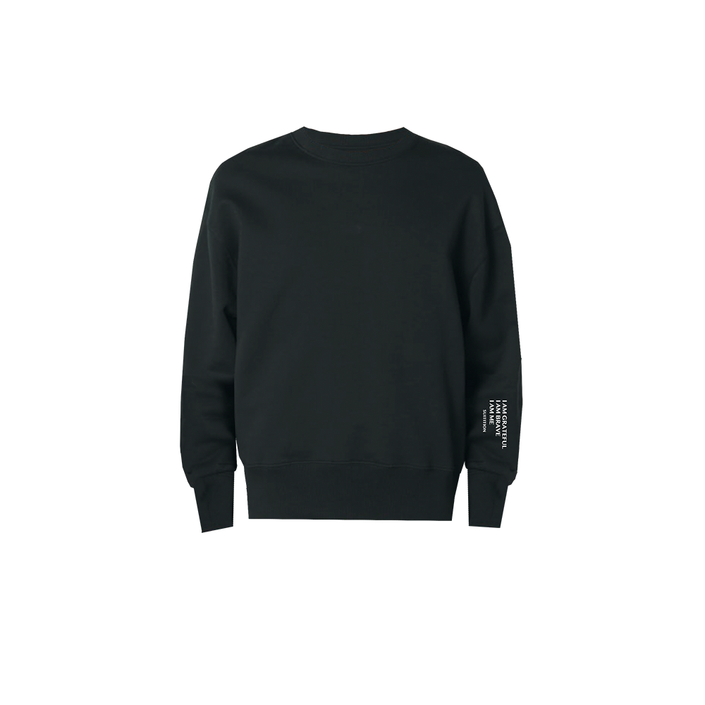 POWER-SWEATER BLACK unisex & oversized