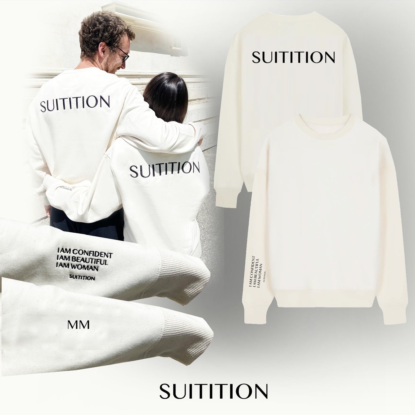 POWER-SWEATER OFF-WHITE unisex & oversized